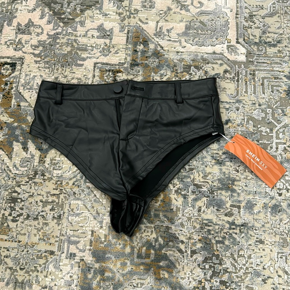 Faux Leather Rave Bottoms